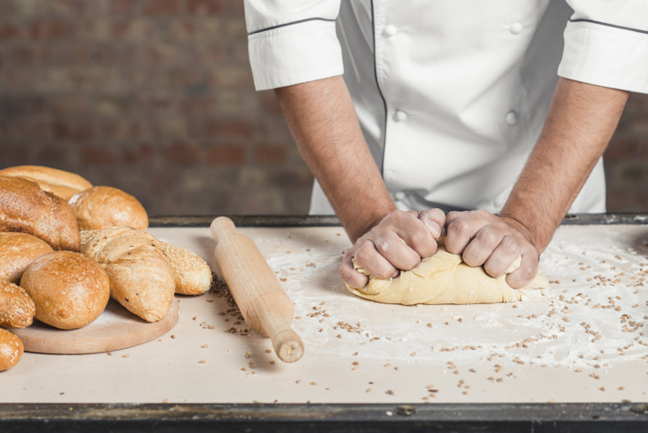 Baking dough making