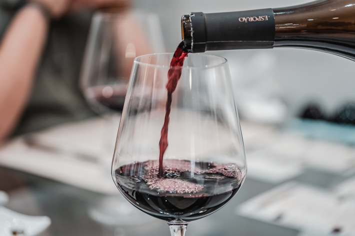 Serviço profissional de vinhos